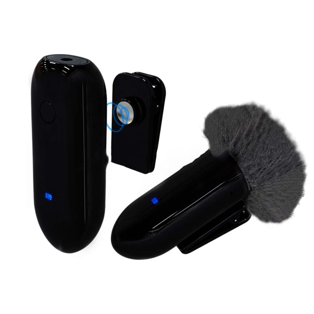 Lensgo318C Compact Wireless Omni Lavalier Microphone System Microphone for Iphone Video Recording(570-589MHz)