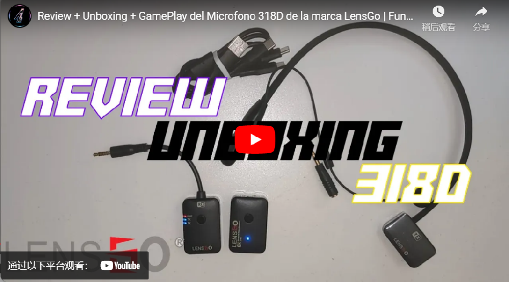 Review + Unboxing + GamePlay del Microfono 318D de la marca LensGo | Funciones y Calidad ✅