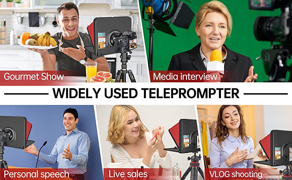 teleprompter with remote control