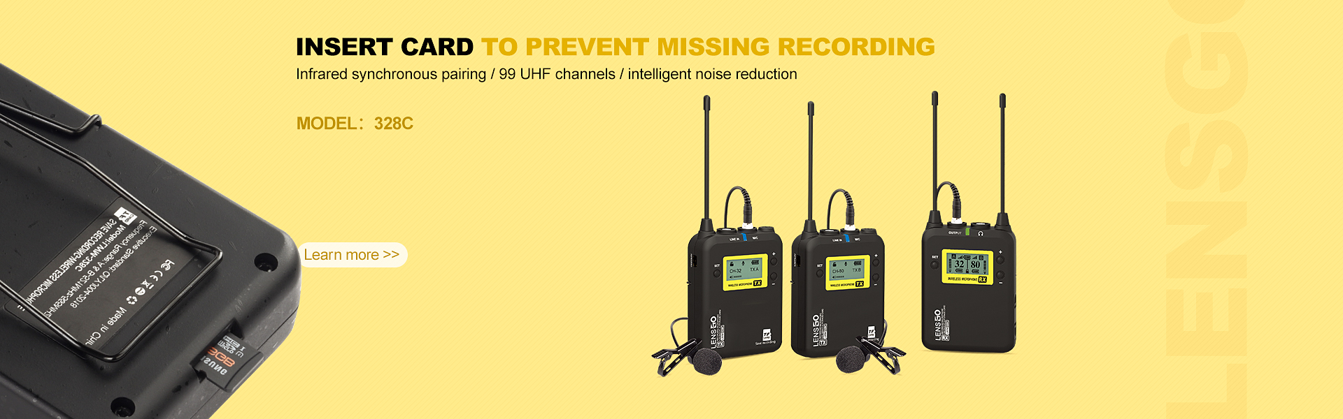 How to Sync and Pair UHF Wireless Microphone System Transmitter and  Receiver / Lapel Mic 