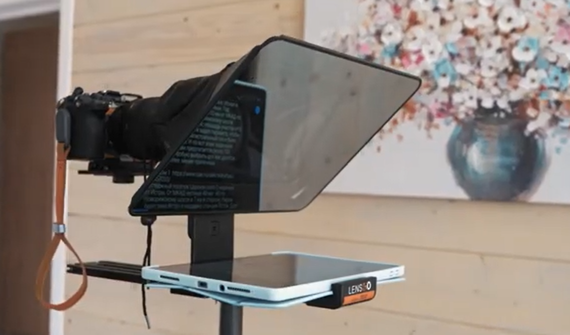LENSGO TC12 Teleprompter for Camera and Tablet – Professional On-Camera Prompting Made Easy