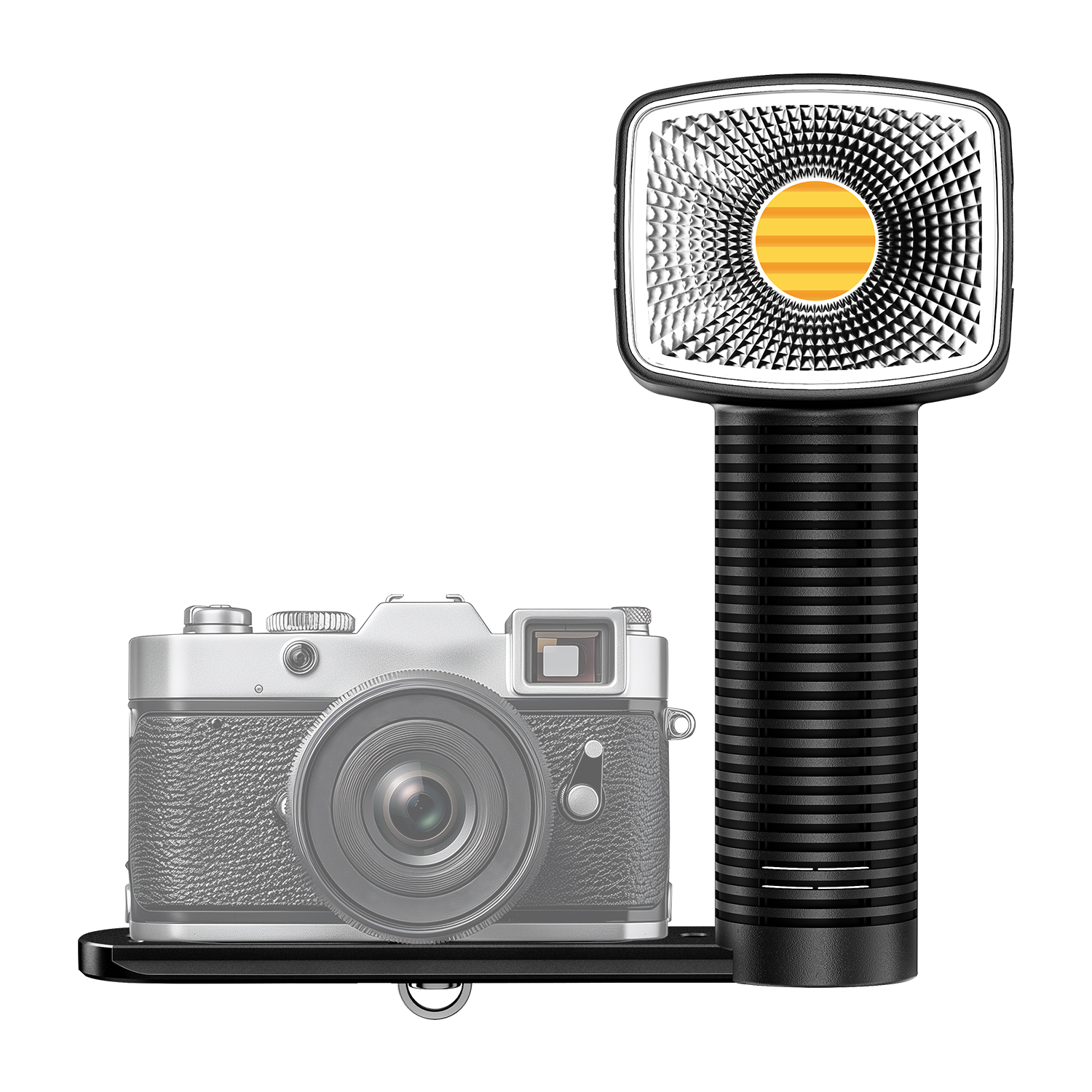 LENSGO 40SHC PRO Retro Handheld Fill Light, Bi-Color COB Video Light, Professional Photography Lamp, 8 Light Effects, Built-in Battery, Type-C Charging, for Smartphone & Camera Shooting